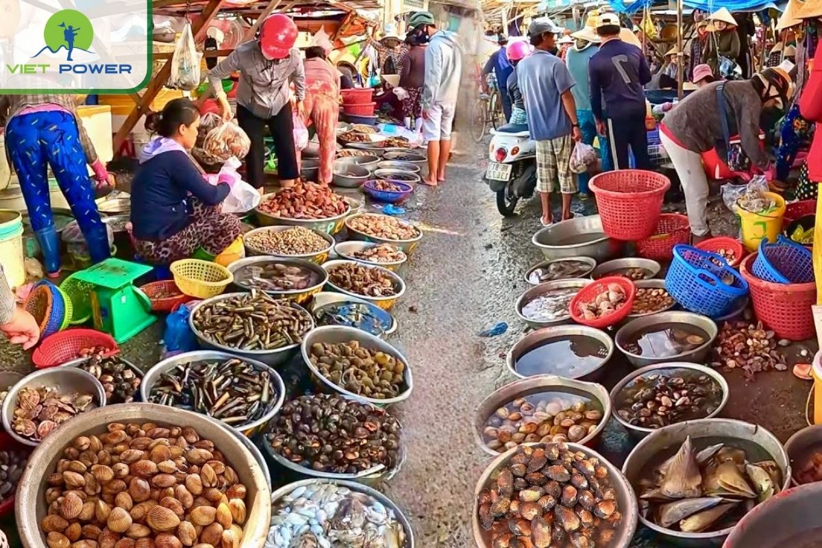 Buy fresh ingredients in the morning at Bac My An market