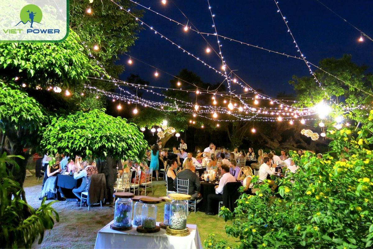 Outdoor dining area at Softwater Restaurant