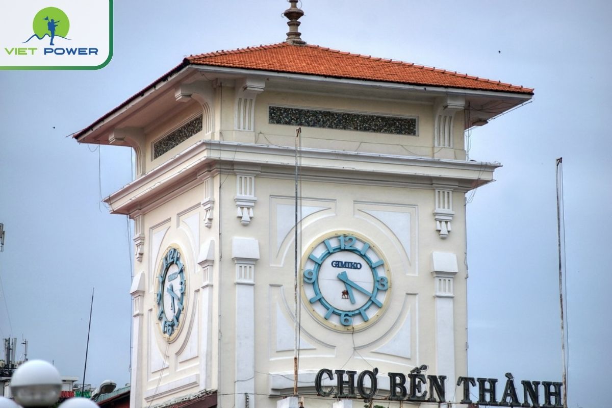 Clock Tower: the highlight of Ben Thanh market