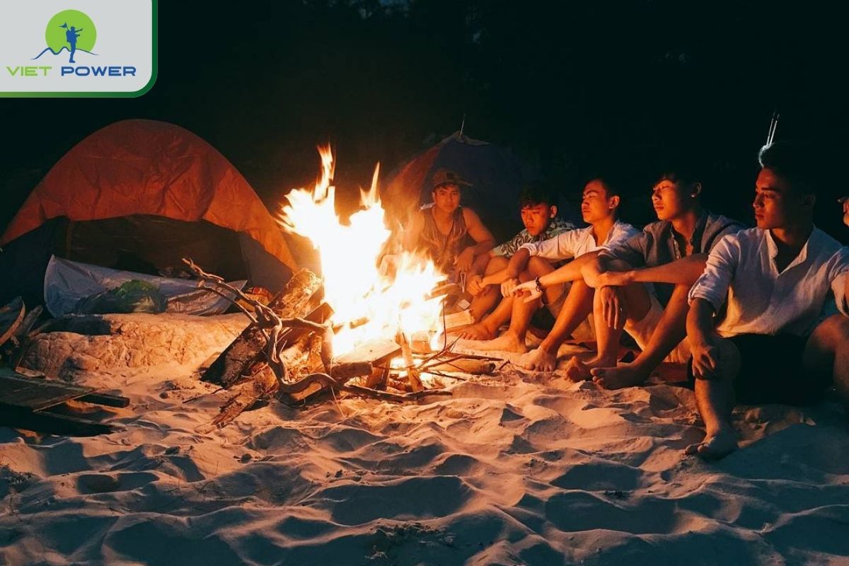Have fun around the campfire and tell stories to each other