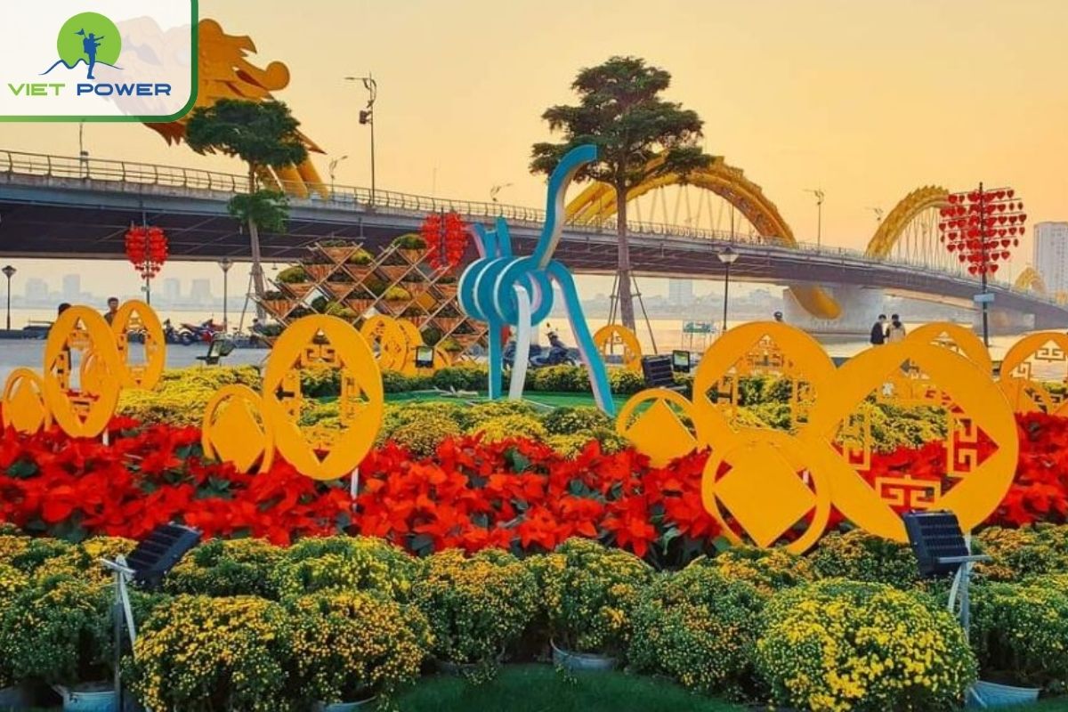 Tourists are excited to celebrate Tet in Da Nang.