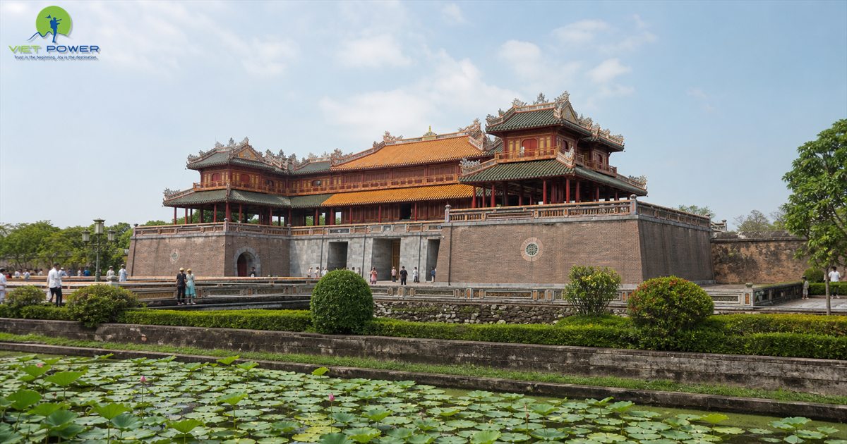 Ngo Mon Gate at Hue Imperial City in clear spring weather