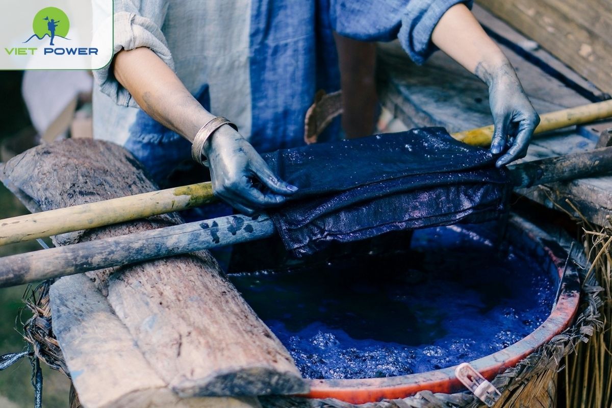 Natural indigo dye of the Mong people