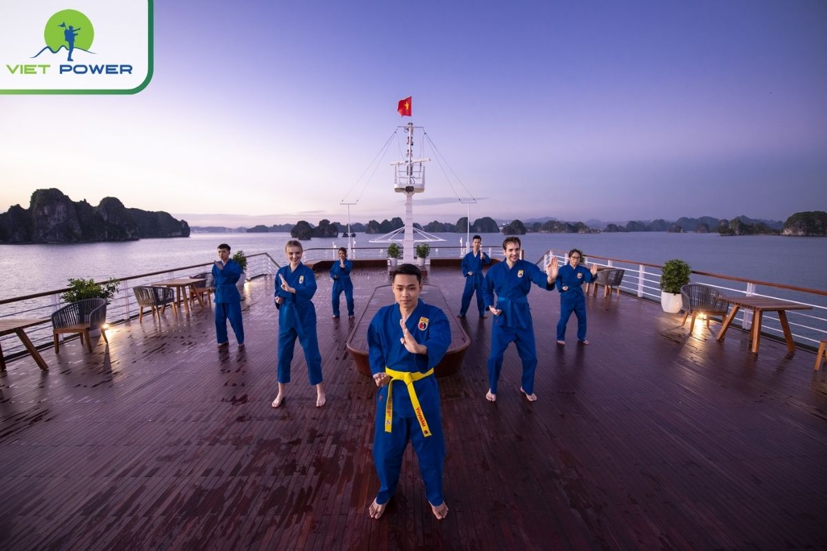 Tai Chi at sunrise on the sundeck