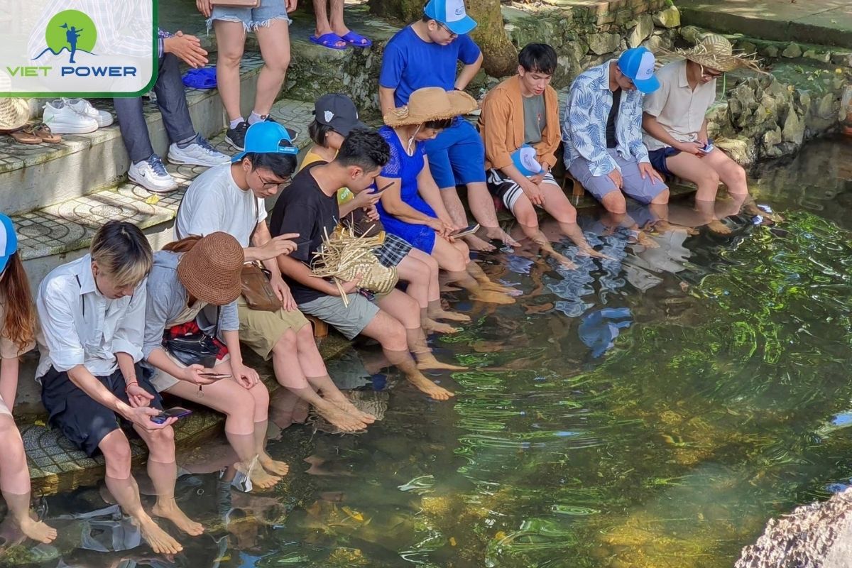 Experience traditional “fish massage” at Viet Hai Village