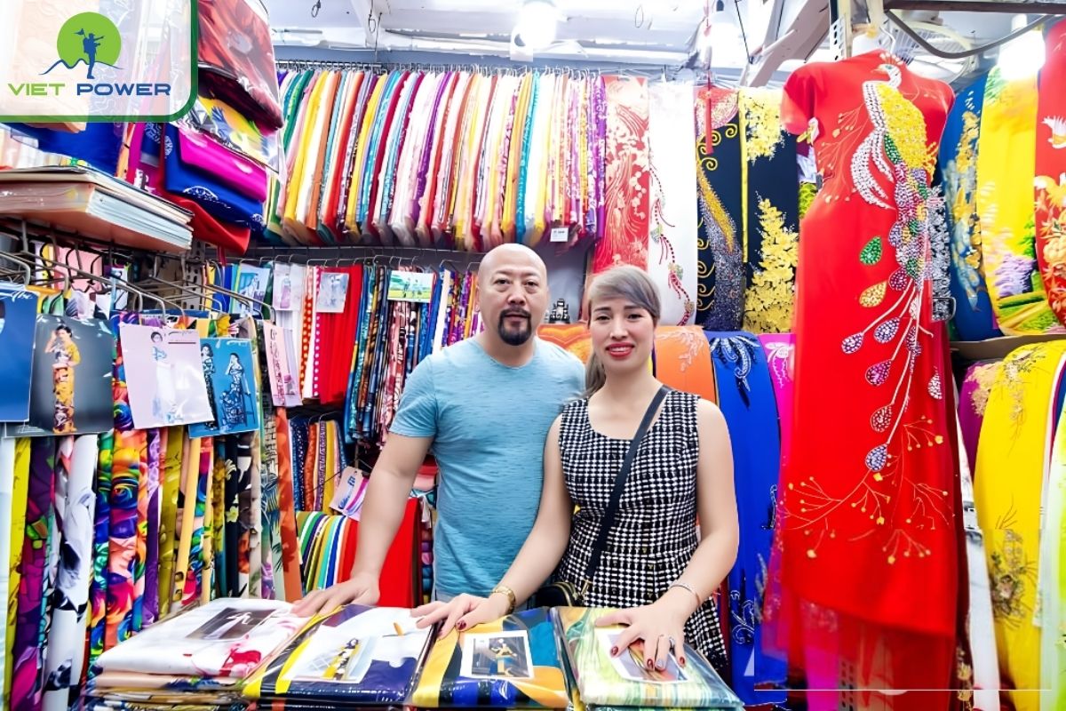 Ao Dai Fabrics at An Dong Maket