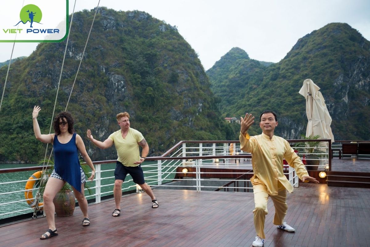 Tai Chi on the sundeck