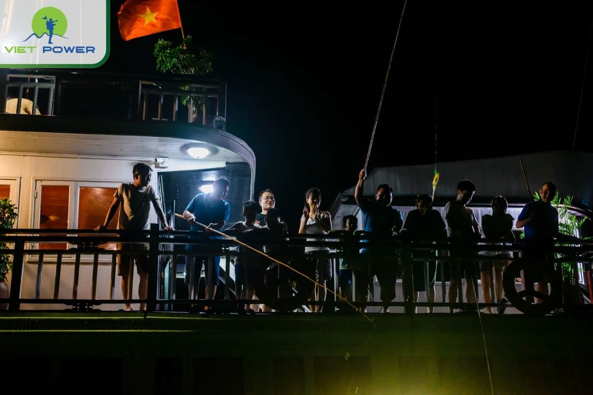 Squid Fishing in Halong Bay