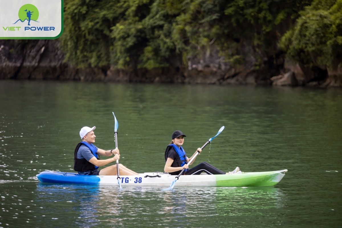 Kayaking in Halong Bay