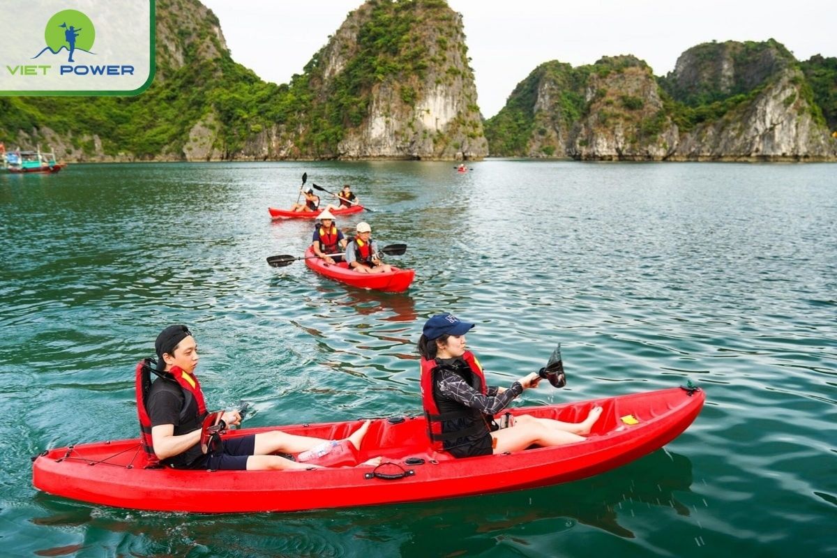 Kayaking: Paddle through hidden lagoons and limestone cliffs