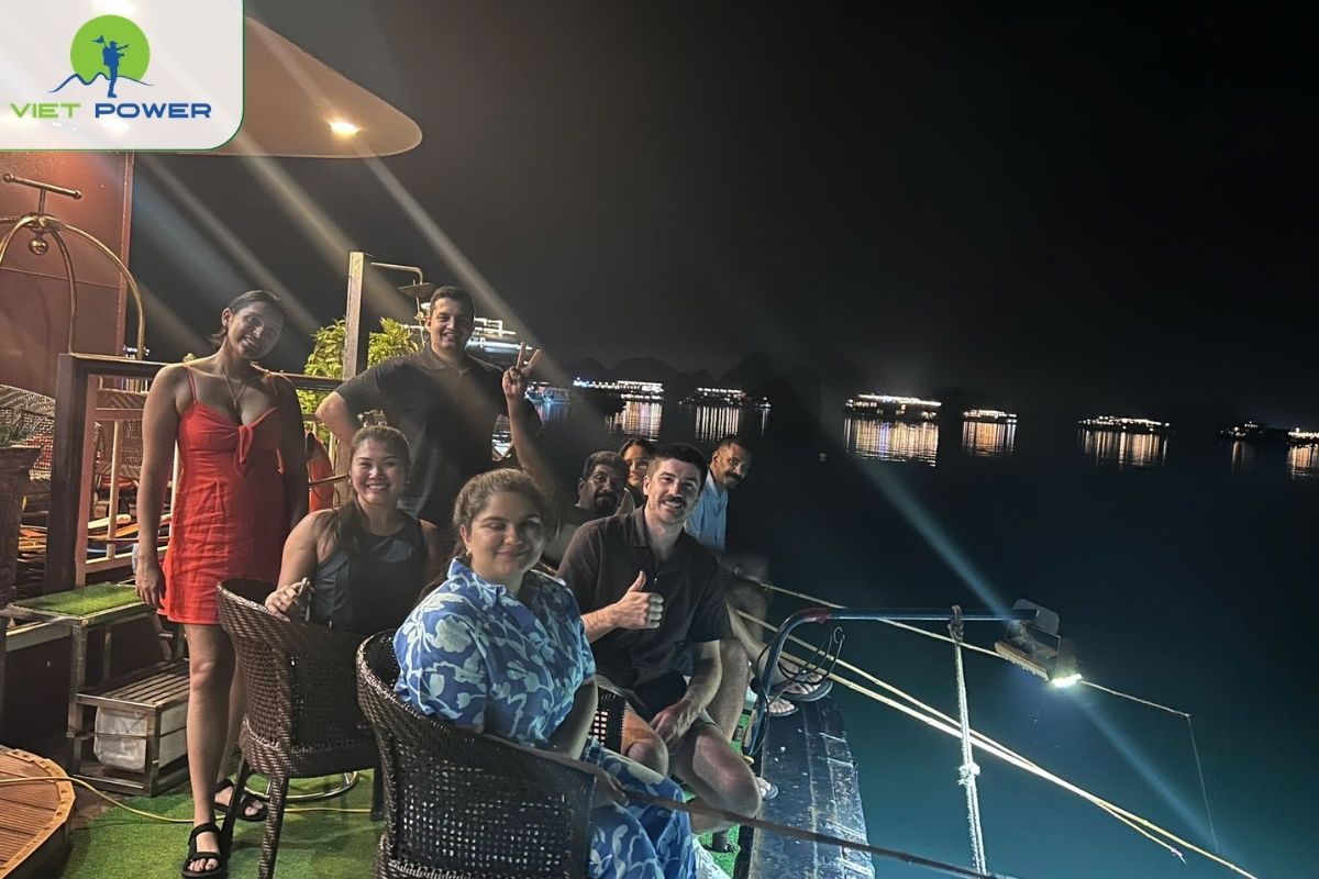Night squid fishing