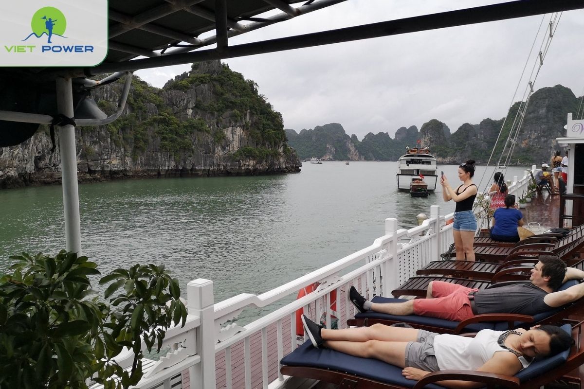 Sunset viewing on the sundeck is a daily highlight