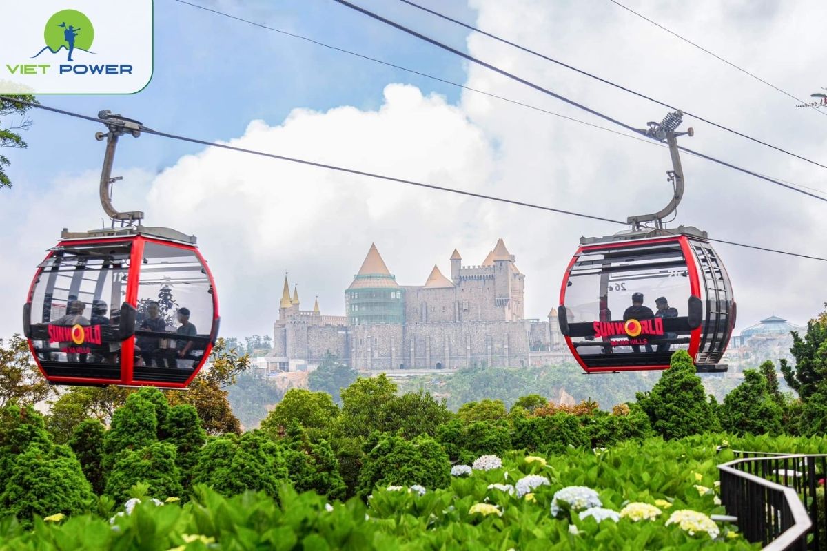 Ride Ba Na Hills Cable Car and Visit Golden Bridge